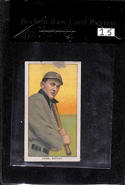 1909-11 T206  Ty Cobb - Bat on Shoulder - Piedmont Back - BVG 1.5 - HOF